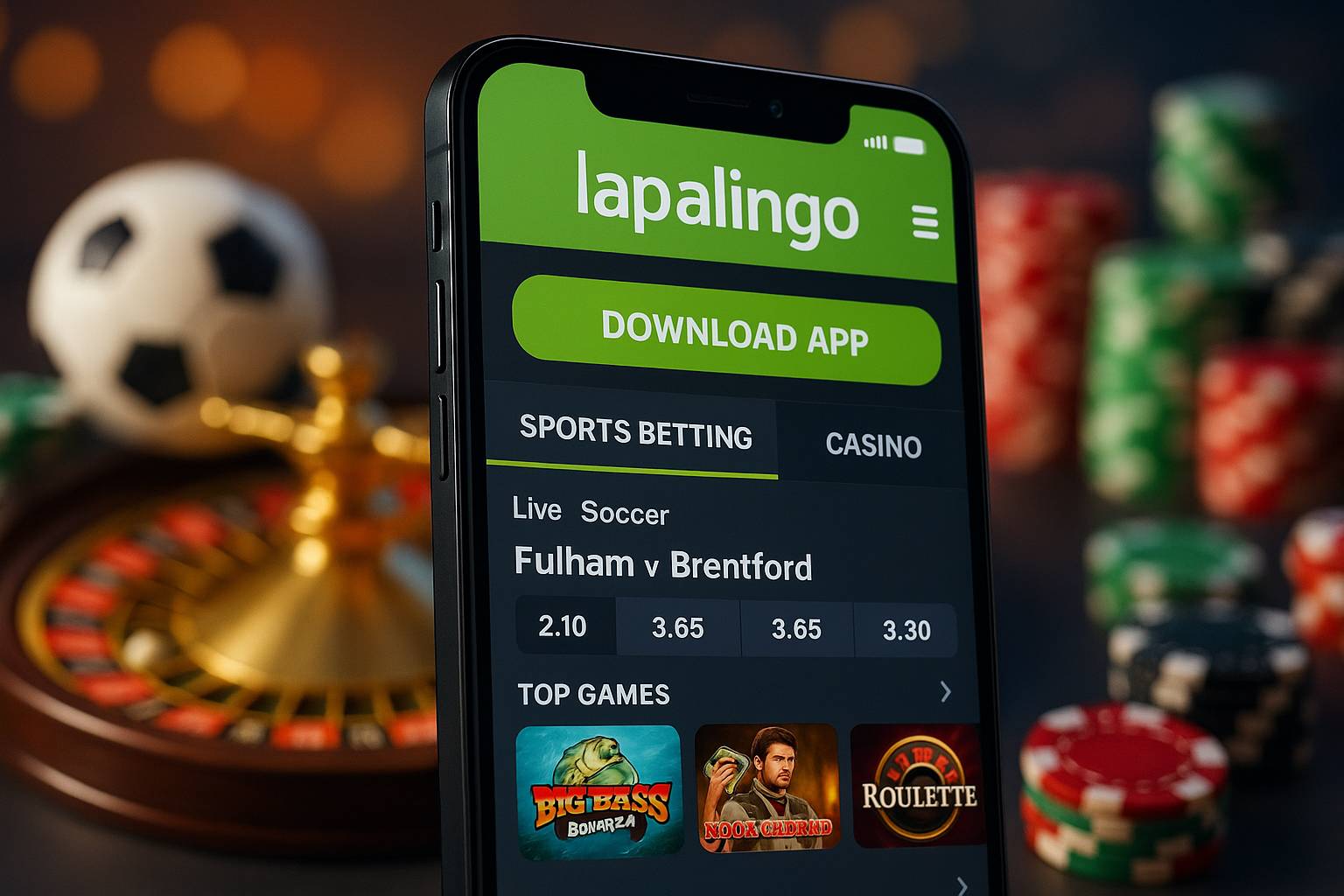 Baixar o LAPALINGO Cassino App